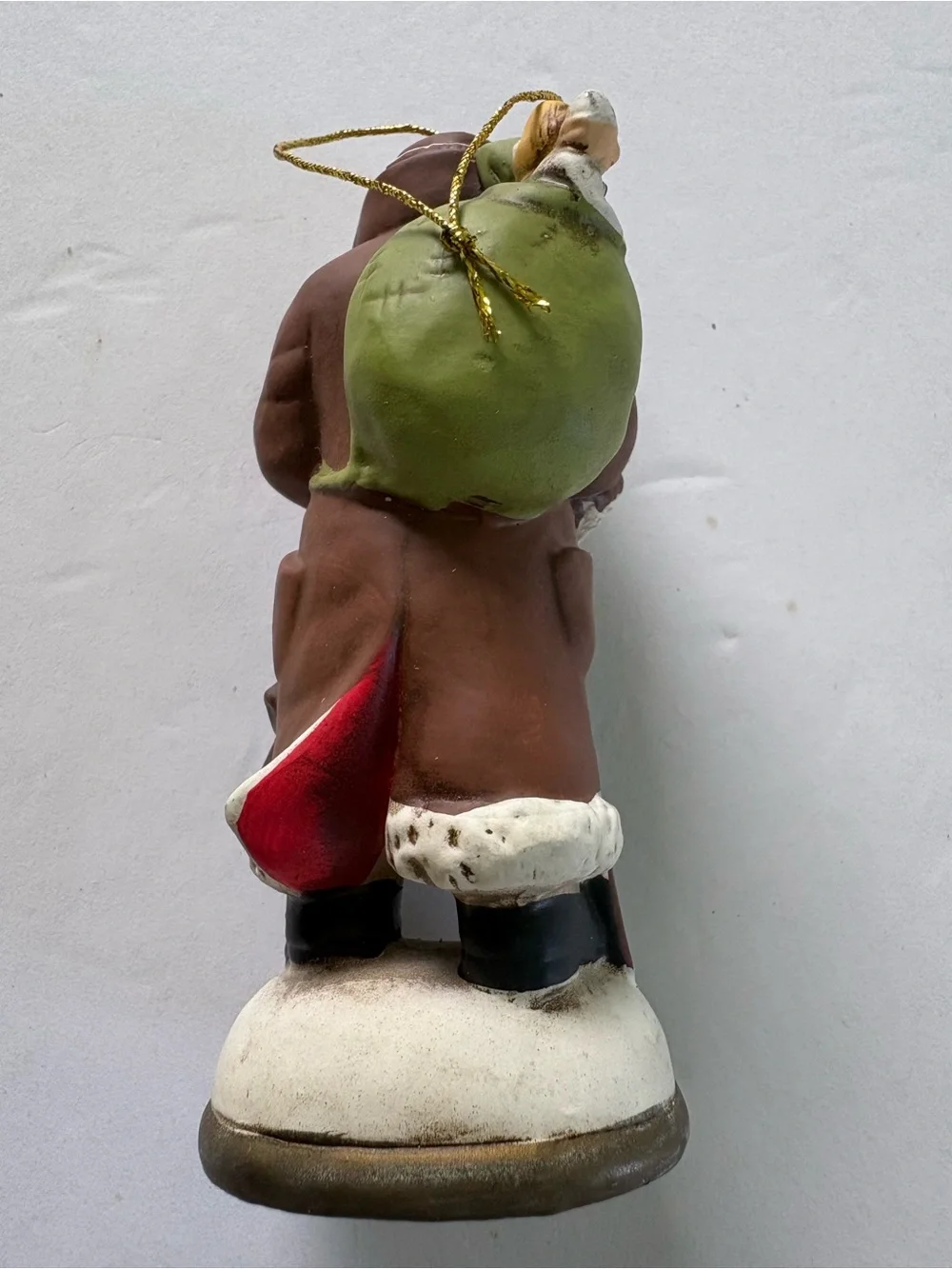 Vintage-Style 1917 Red Santa Figurine Holiday Decoration memories of Santa